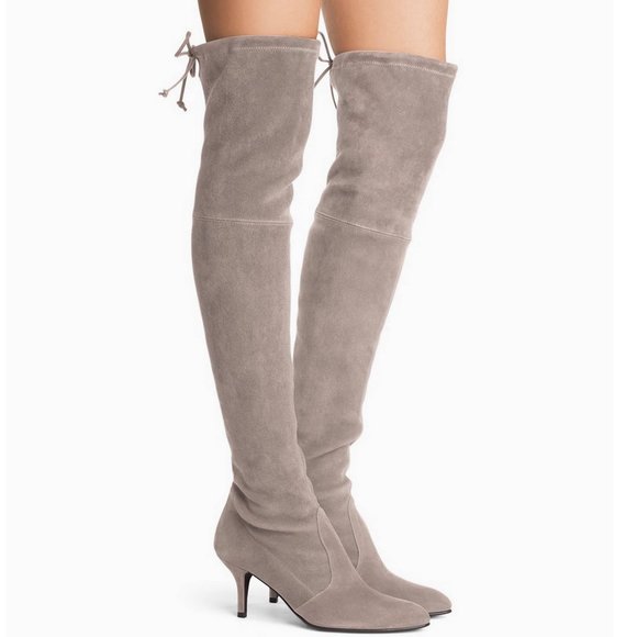 New Stuart Weitzman Over the Knee Tiemodel Heeled Boot - for Fall & Night Out - Picture 1 of 14
